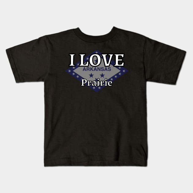 I LOVE Prairie | Arkensas County Kids T-Shirt by euror-design